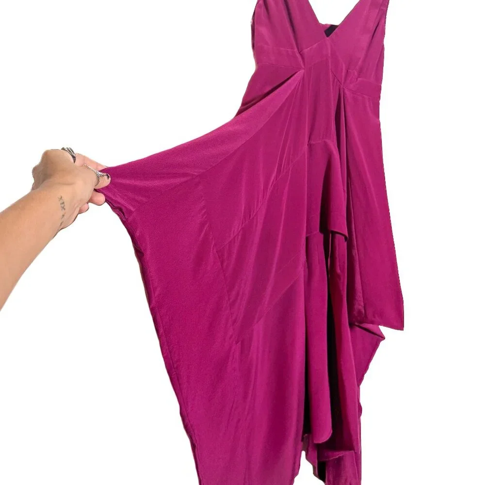 Balenciaga 2007 Magenta Silk Tank Dress - Picture 3 of 9